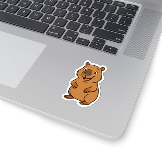 Cute Capy Kiss-Cut Stickers, Laptop Decals, Animal Art, Scrapbooking Decor, Unique Gifts for Animal Lovers