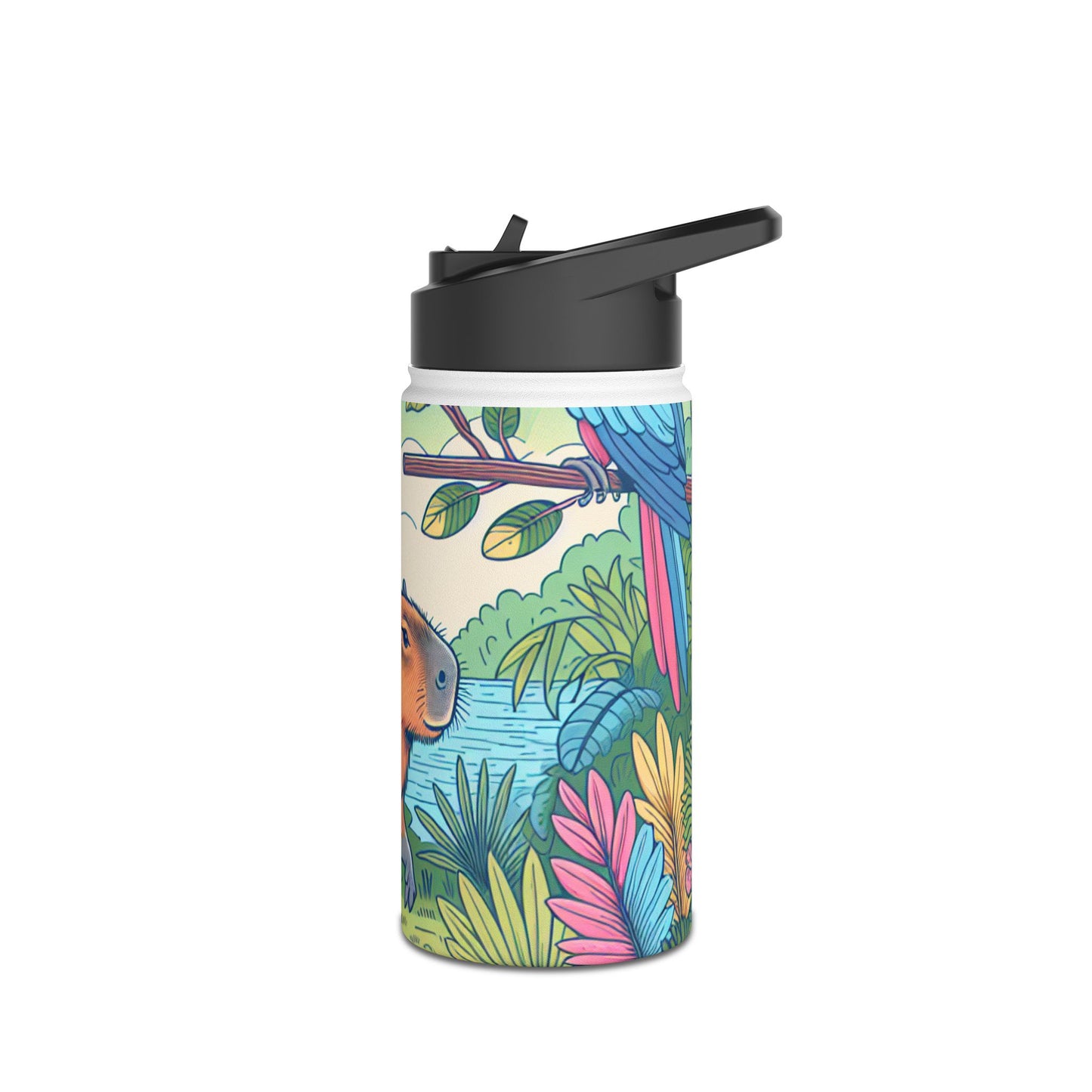 Vibrant Nature-Themed Capy Stainless Steel Water Bottle, Colorful Capybara Design, Eco-Friendly, Hiking Gear, Travel Companion, Gift for [...]