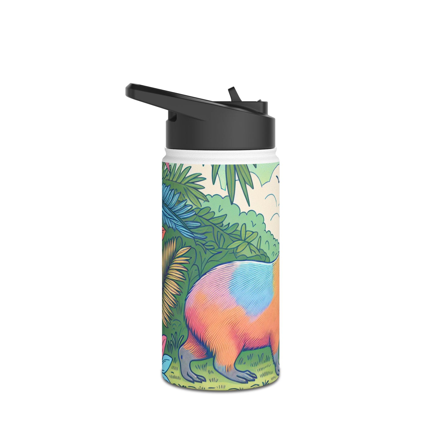 Vibrant Nature-Themed Capy Stainless Steel Water Bottle, Colorful Capybara Design, Eco-Friendly, Hiking Gear, Travel Companion, Gift for [...]