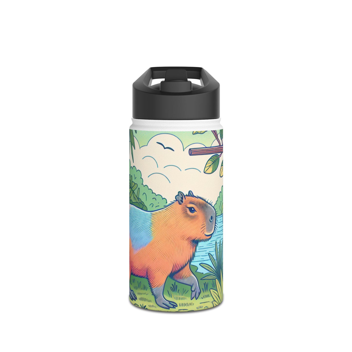 Vibrant Nature-Themed Capy Stainless Steel Water Bottle, Colorful Capybara Design, Eco-Friendly, Hiking Gear, Travel Companion, Gift for [...]